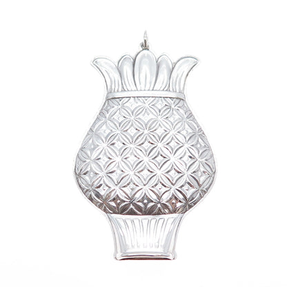 TOWLE 925 Sterling Silver Vintage 1970 Pineapple Whistle Ornament #112