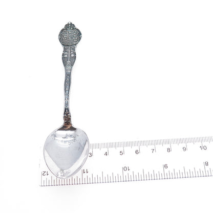 925 Sterling Silver Antique Art Deco Canada Coat of Arms Coffee Spoon
