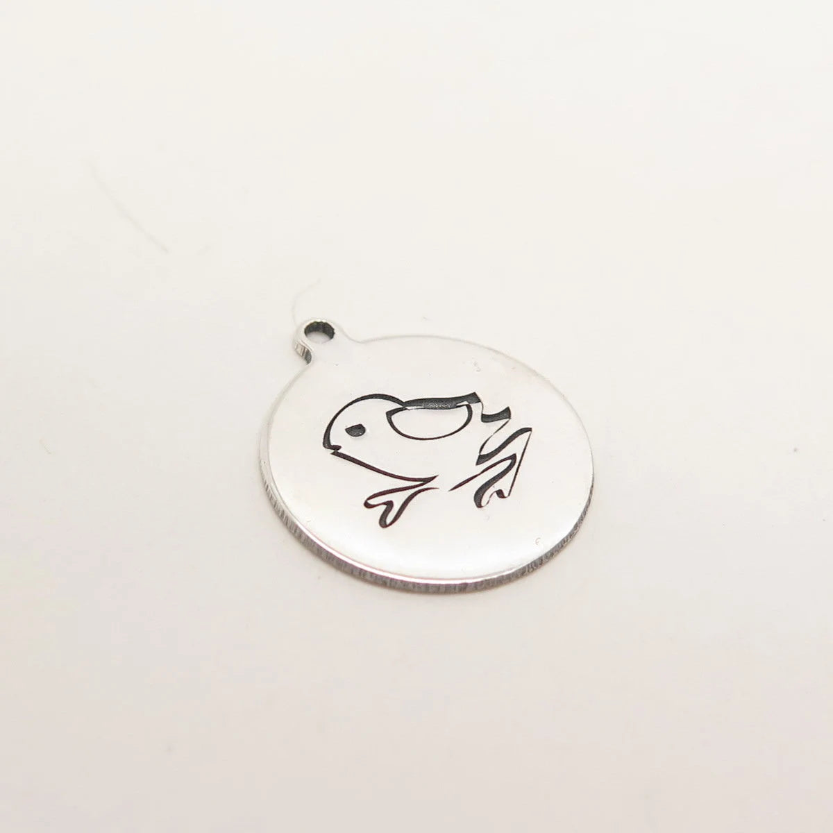 925 Sterling Silver USA Two In Town Little Bird Charm Pendant