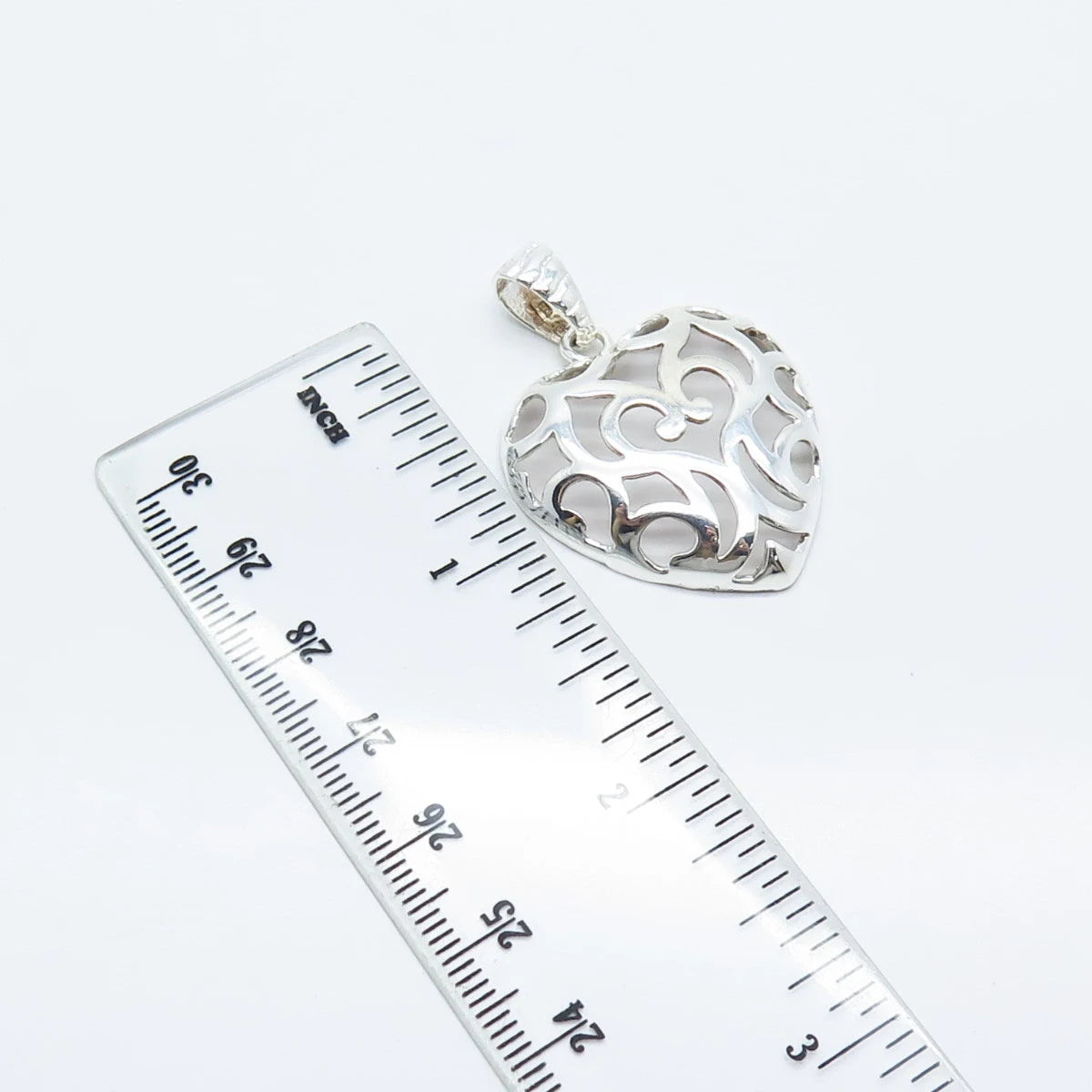 925 Sterling Silver Vintage Italy Milor Ornate Pendant