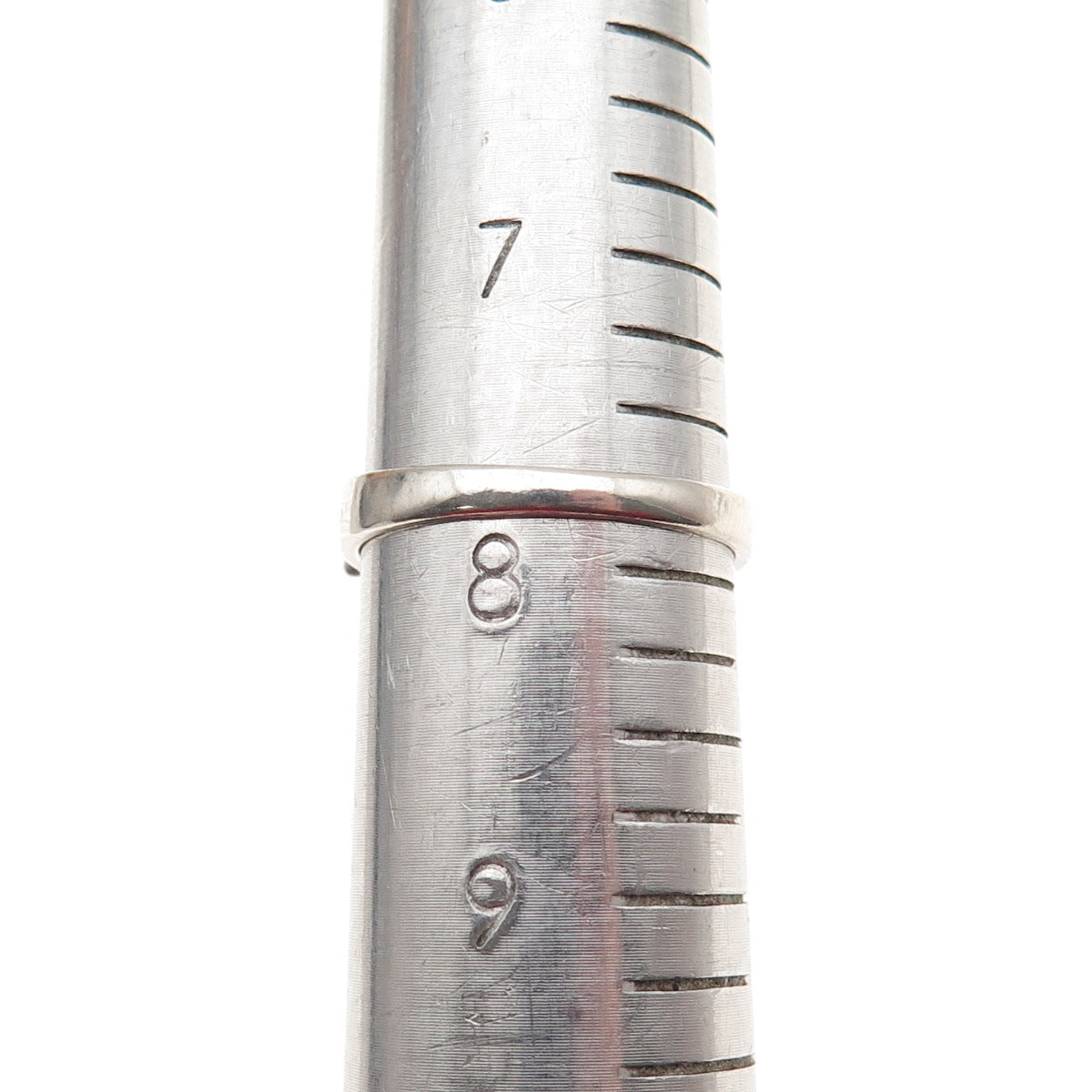 925 Sterling Silver Antique Art Deco Real Graduated Jade Ring Size 7.75