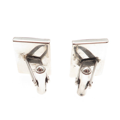 925 Sterling Silver Vintage Real Black Onyx Carved Roman Warrior Cufflinks