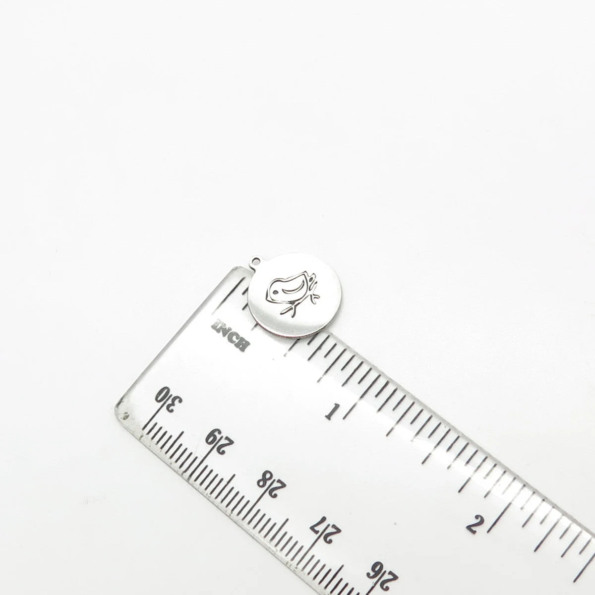 925 Sterling Silver USA Two In Town Little Bird Charm Pendant