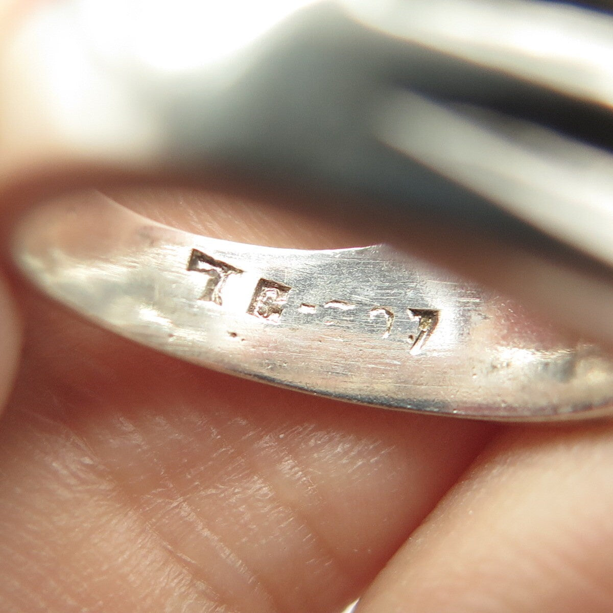 925 Sterling Silver Vintage Mexico Modernist Bypass Ring Size 6.5