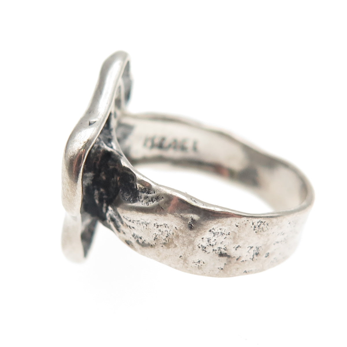 Didae 925 Sterling Silver Vintage Israel Starfish Oxidized Ring Size 7