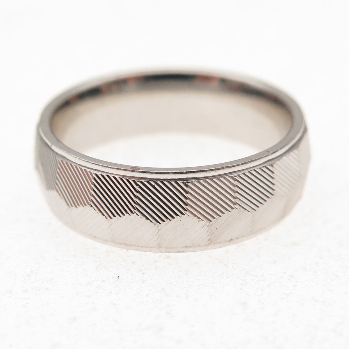 925 Sterling Silver Honeycomb Band Ring Size 6.25