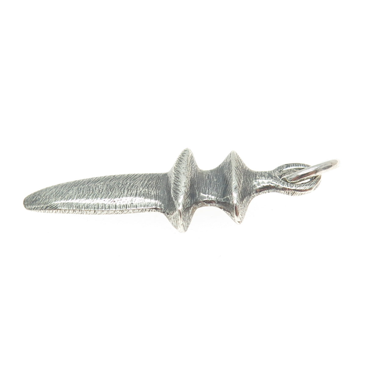 BNC 925 Sterling Silver Vintage Dagger 3D Oxidized Pendant