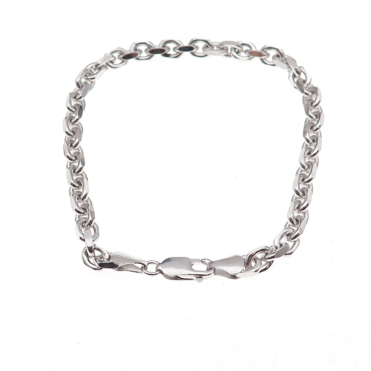 Karizia Spa KA-1772 925 Sterling Silver Italy Cable Link Bracelet 8.5"
