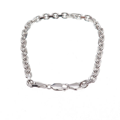 Karizia Spa KA-1772 925 Sterling Silver Italy Cable Link Bracelet 8.5"