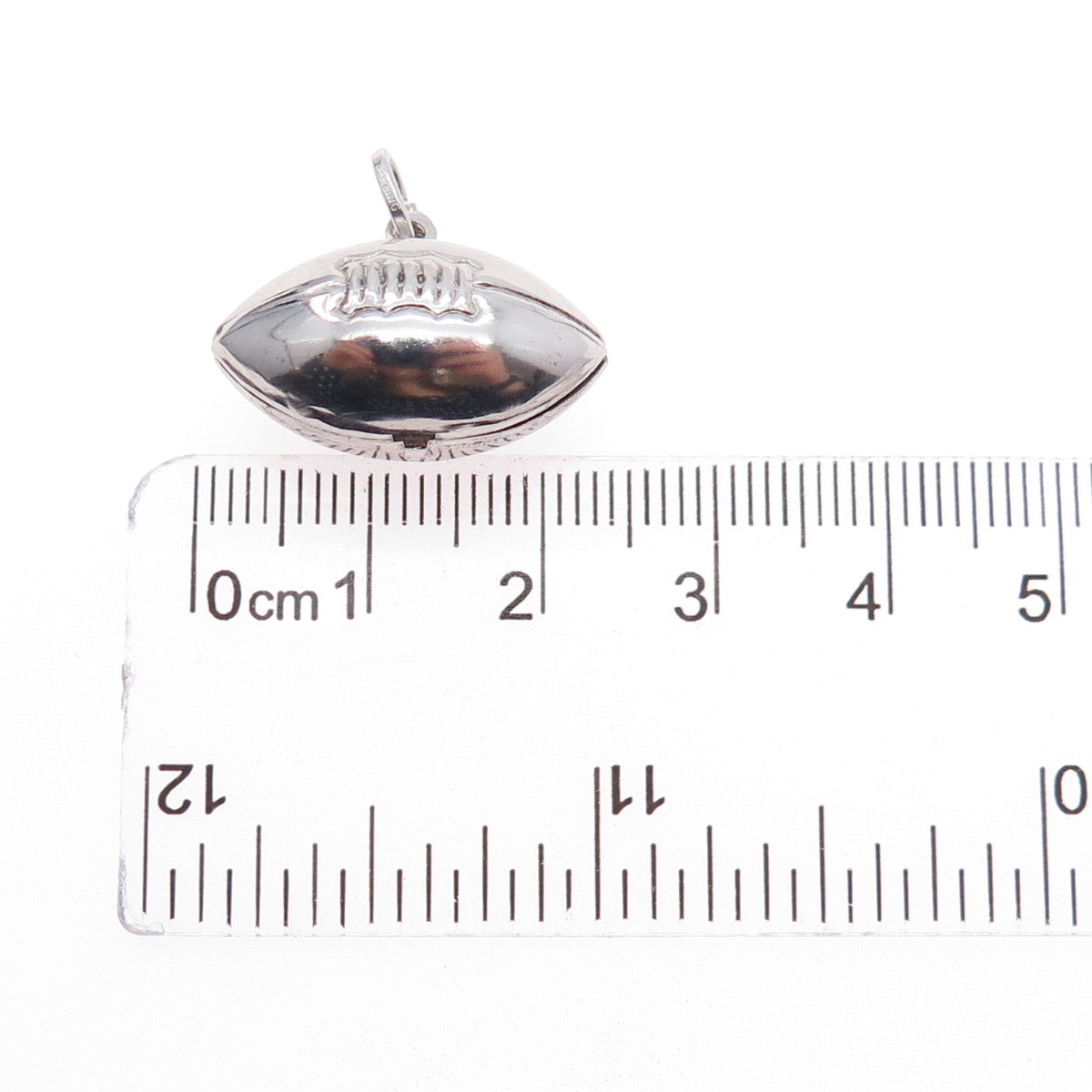925 Sterling Silver Vintage Baseball 3D Charm Pendant