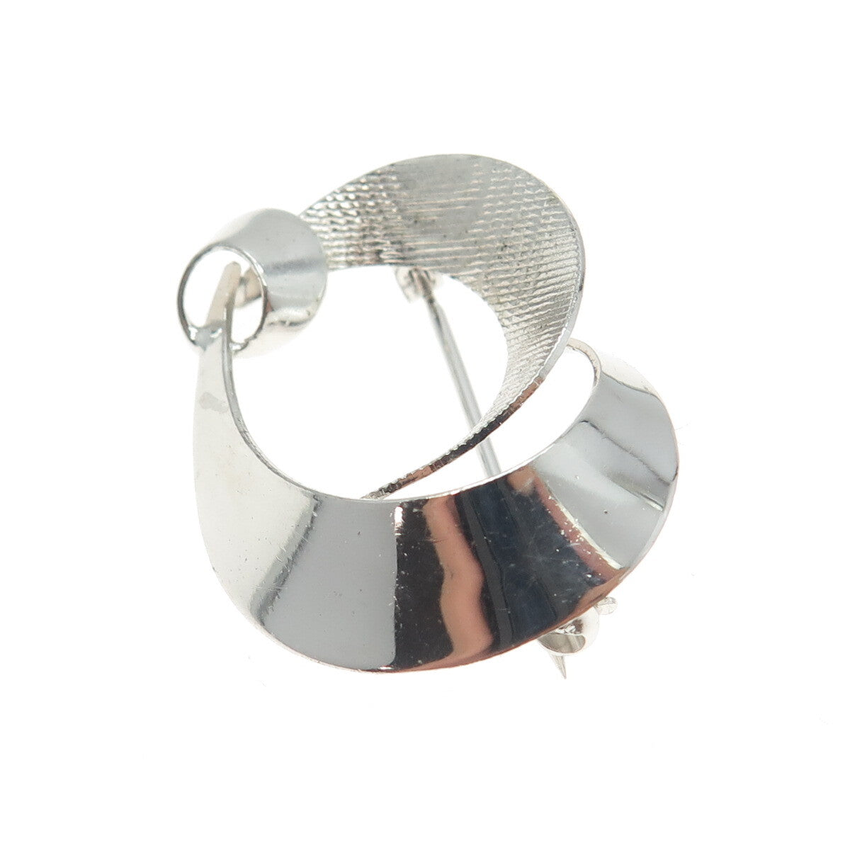 CARL ART 925 Sterling Silver Vintage Modernist Pin Brooch