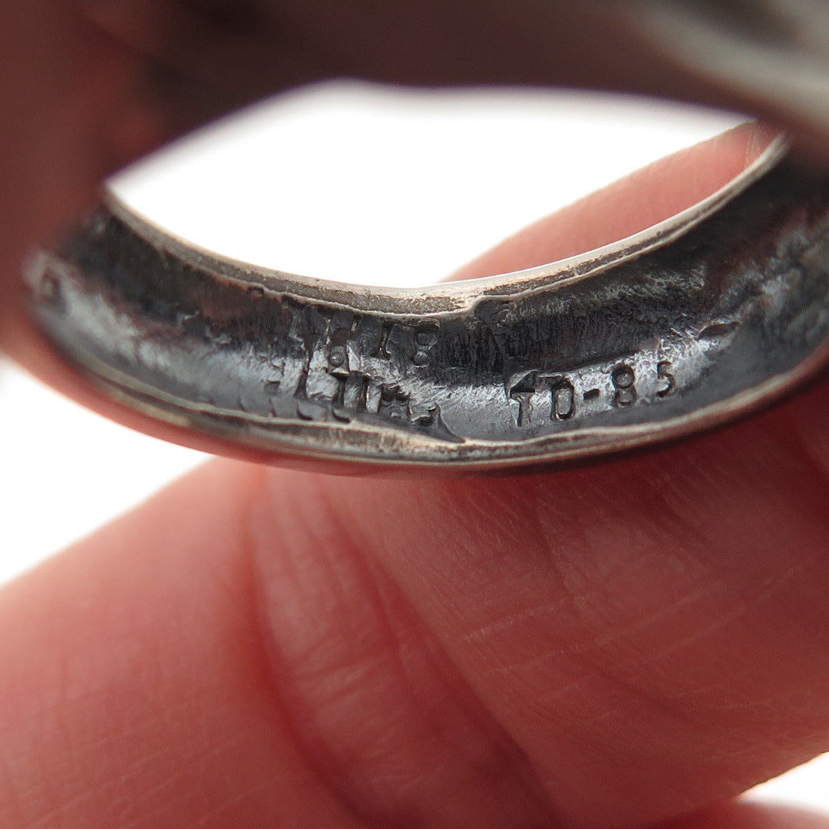 Emilia Castillo 925 Sterling Silver Vintage Mexico Snail Oxidized Ring Size 7.5