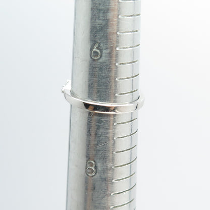 925 Sterling Silver Pave C Z Cross Ring Size 7