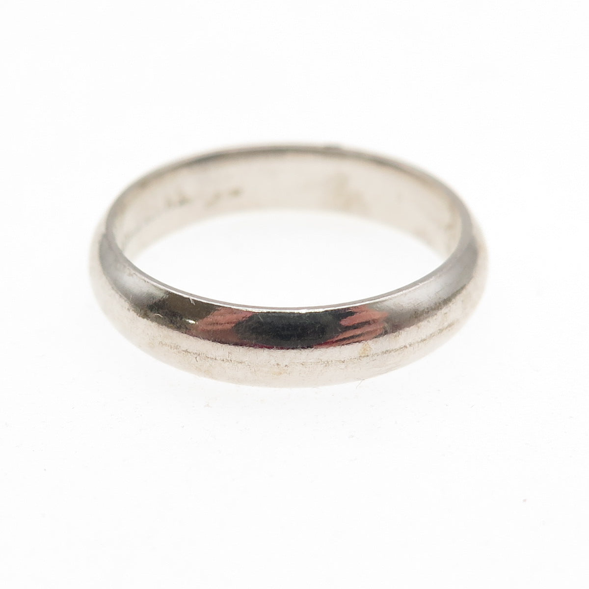 925 Sterling Silver Vintage Classic Wedding Band Ring Size 6.25