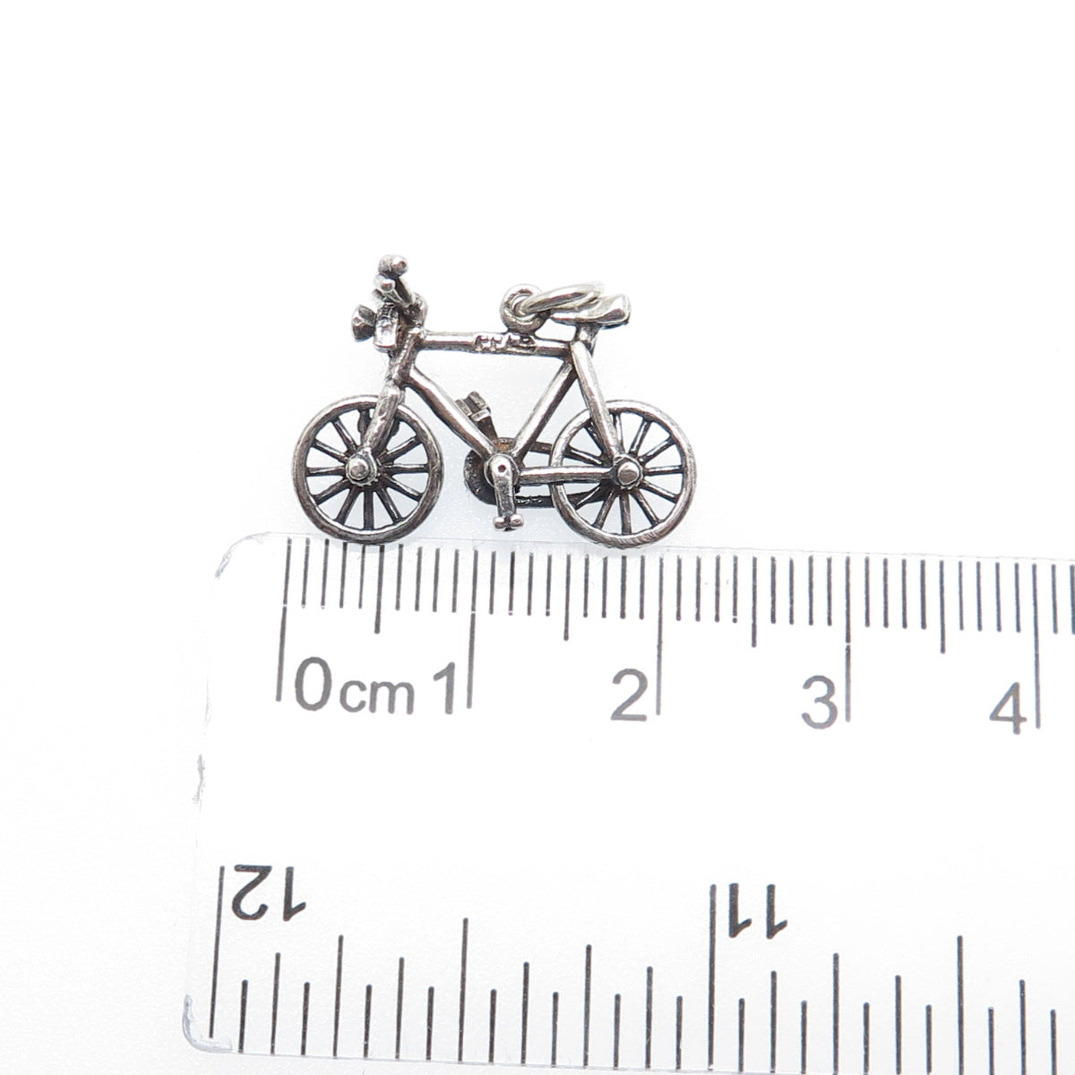PAYTON PEPPER & SONS Sterling Vintage 1961 Birmingham Bicycle Minimalist Pendant
