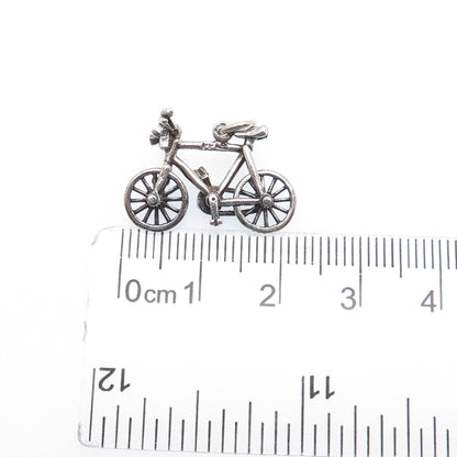 PAYTON PEPPER & SONS Sterling Vintage 1961 Birmingham Bicycle Minimalist Pendant