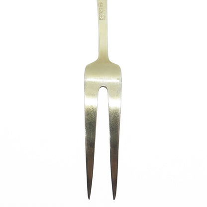 DAVID ANDERSEN 925S Sterling Silver Gold Plated Vintage Norway Enamel Lemon Fork