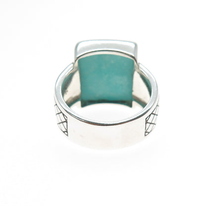 PHLD PlayHardLookDope 925 Sterling Silver Real Amazonite Ring Size 10.5