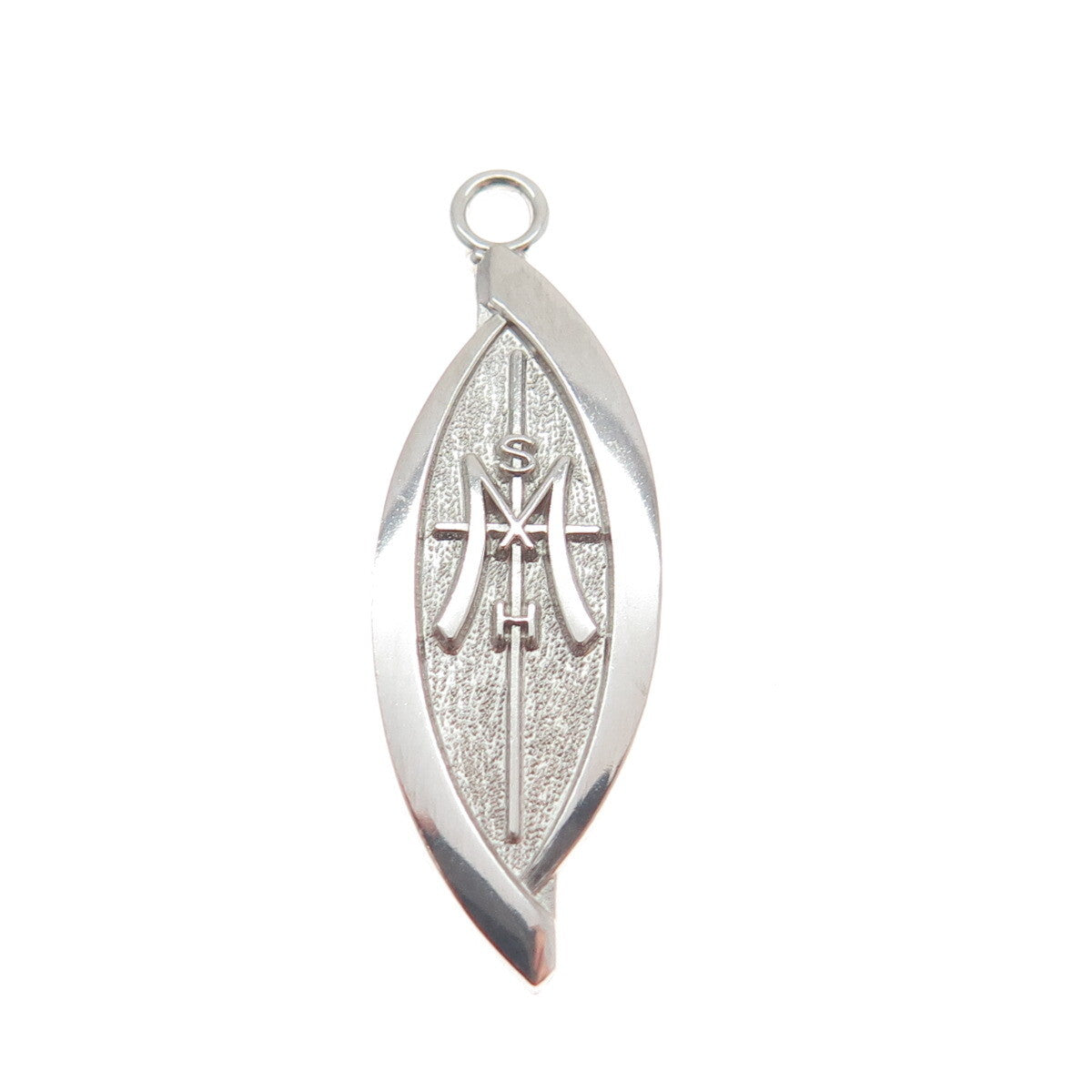JOSTENS 925 Sterling Silver Vintage Cross Religious Pendant