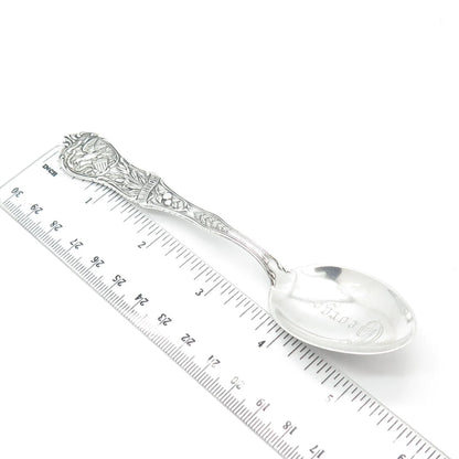 925 Sterling Silver Antique Watson States & Cities "Illinois" Demitasse Spoon