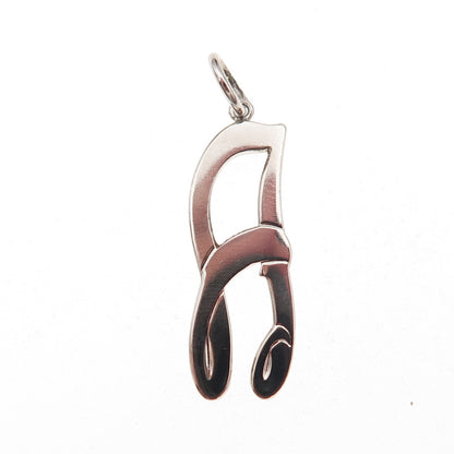 Anson 925 Sterling Silver Vintage Letter A Initial Charm Pendant