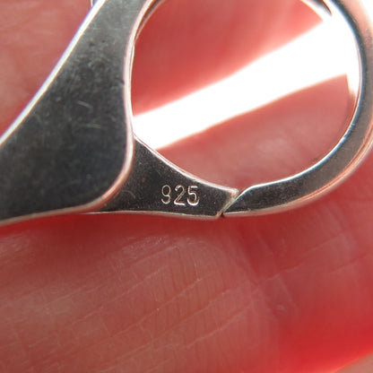 Old Stock 925 Sterling Silver Vintage Bracelet Necklace Lobster Claw Clasp Lock