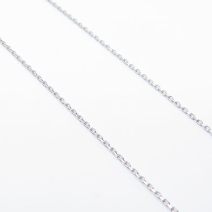 925 Sterling Silver C Z Hamsa Rolo Adjustable Chain Necklace 16-18"