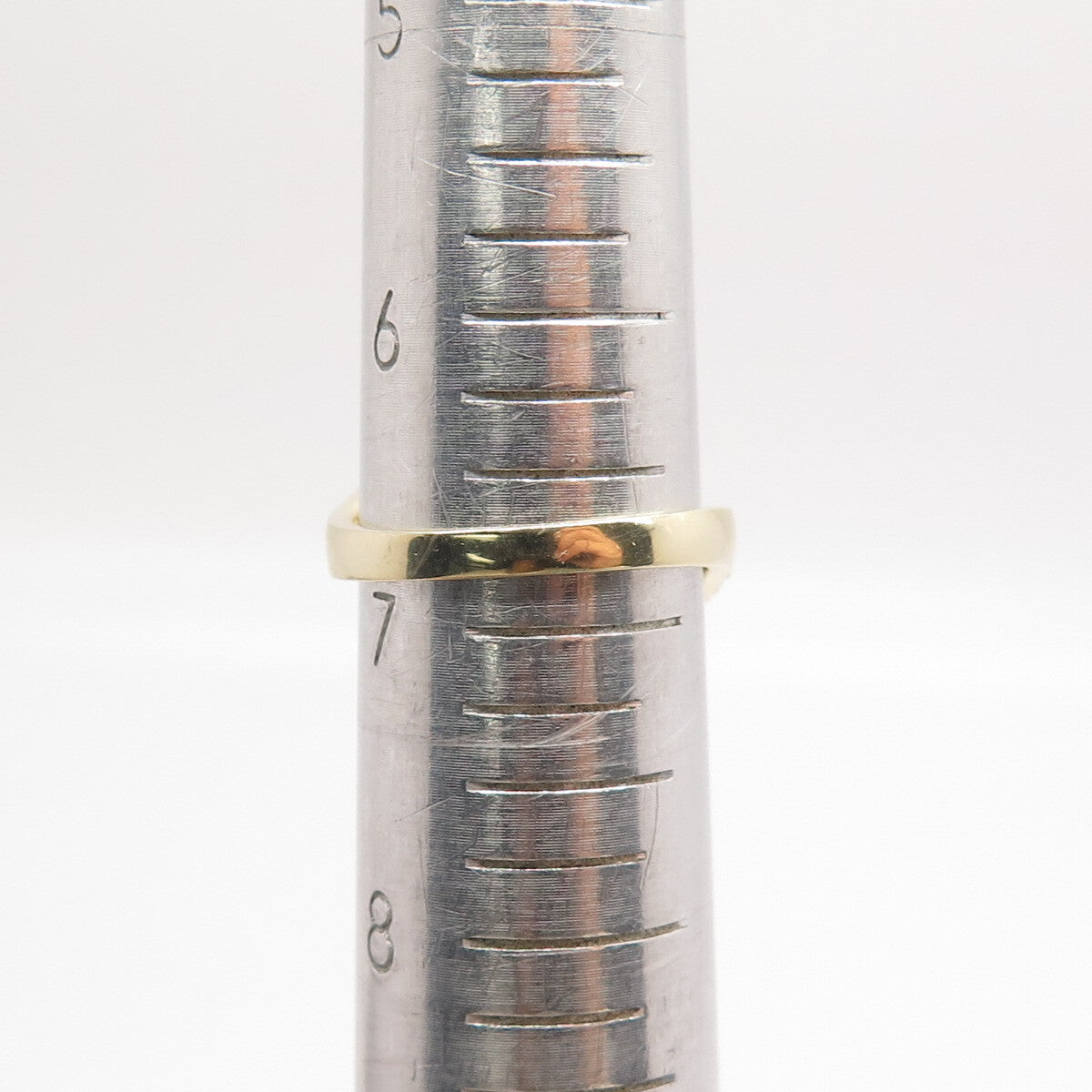 925 Sterling Silver Gold Plated C Z Bypass Ring Size 6.75