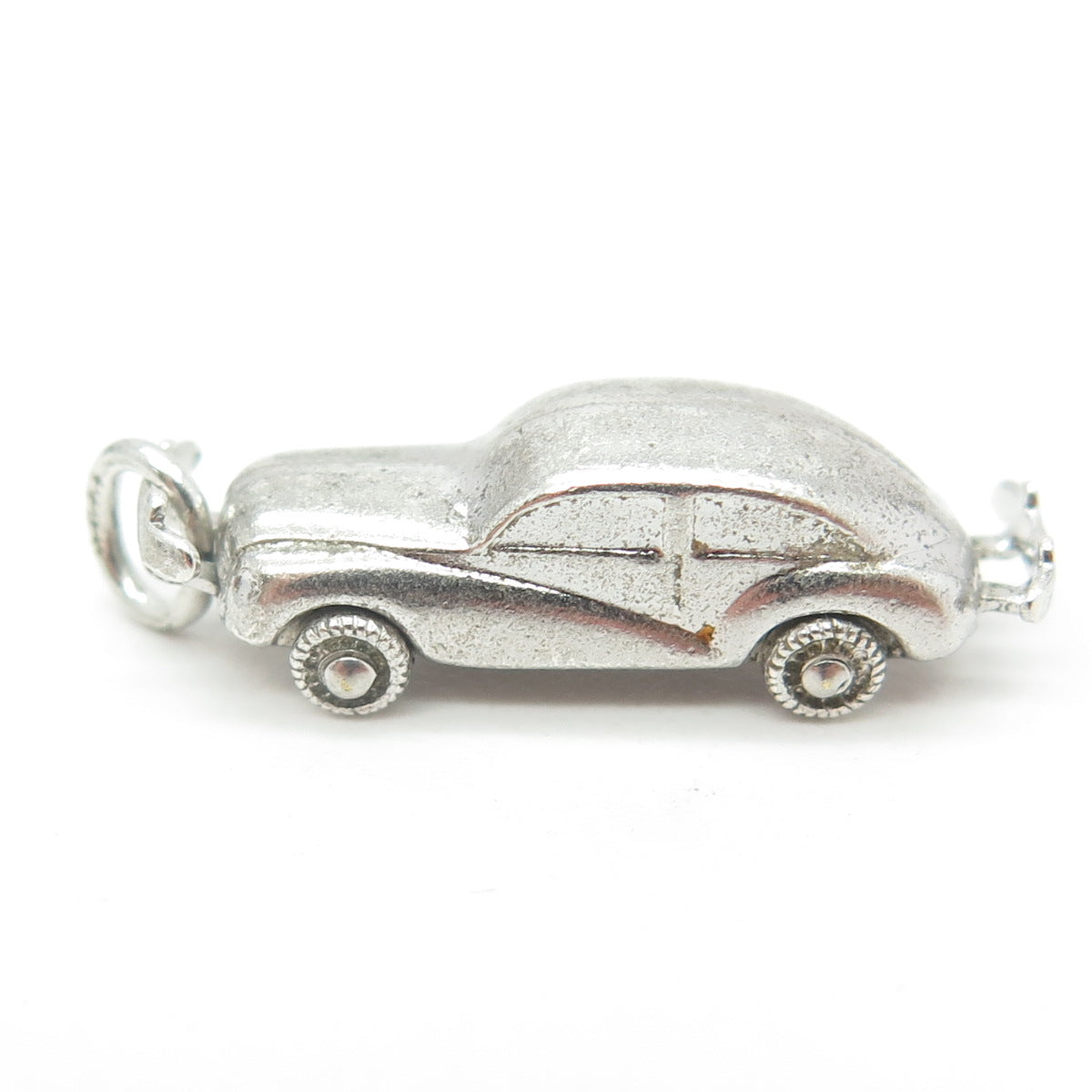 CARL ART 925 Sterling Silver Vintage Retro Car 3D Pendant