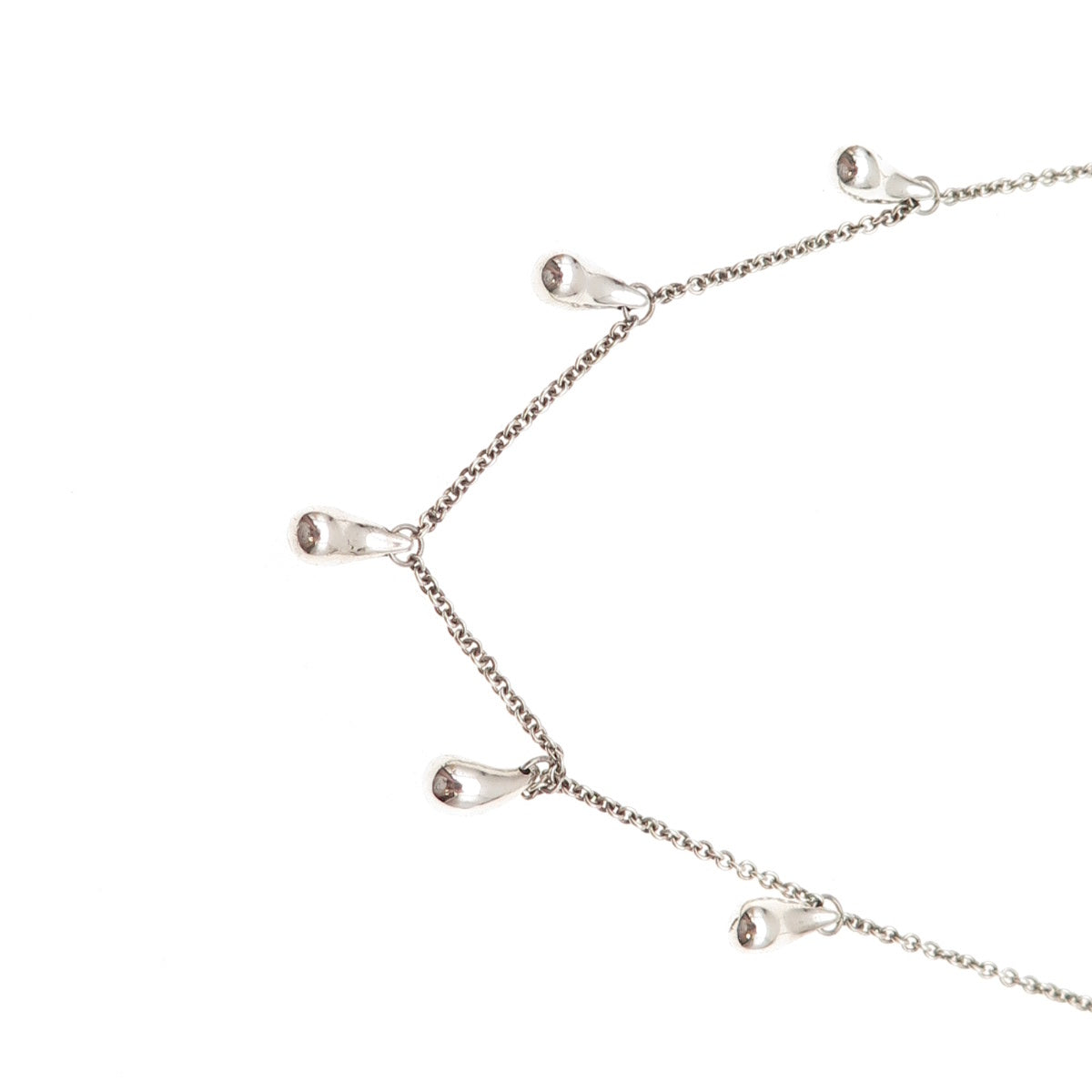 Tiffany & Co. Elsa Peretti Sterling Silver Vintage Teardrop Chain Necklace 16"
