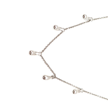 Tiffany & Co. Elsa Peretti Sterling Silver Vintage Teardrop Chain Necklace 16"