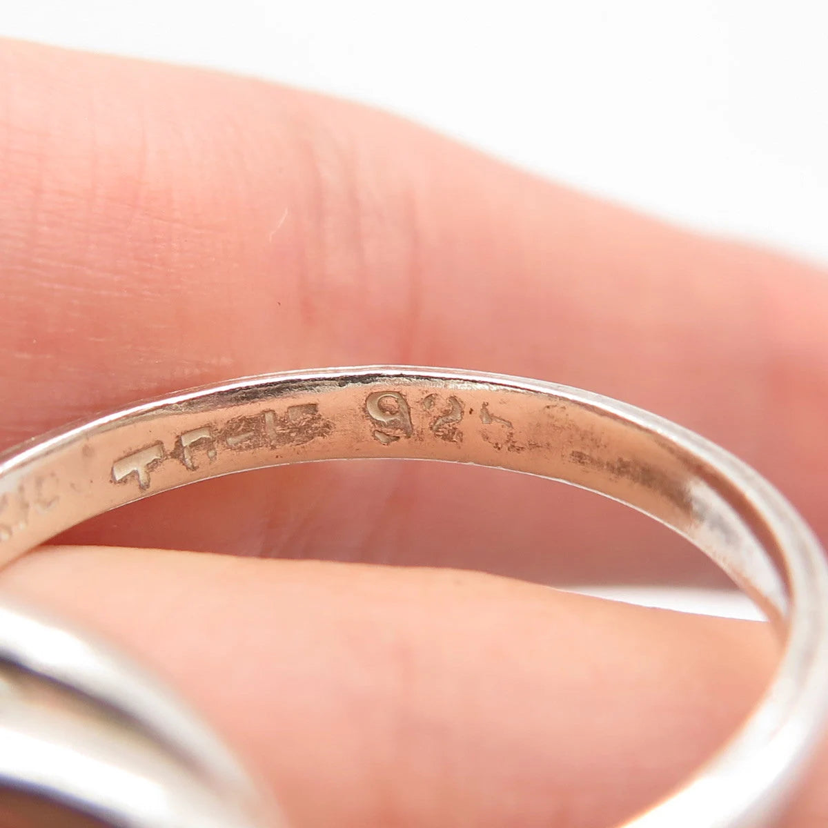 925 Sterling Silver Vintage Mexico Interlocked Band Ring Size 5.75