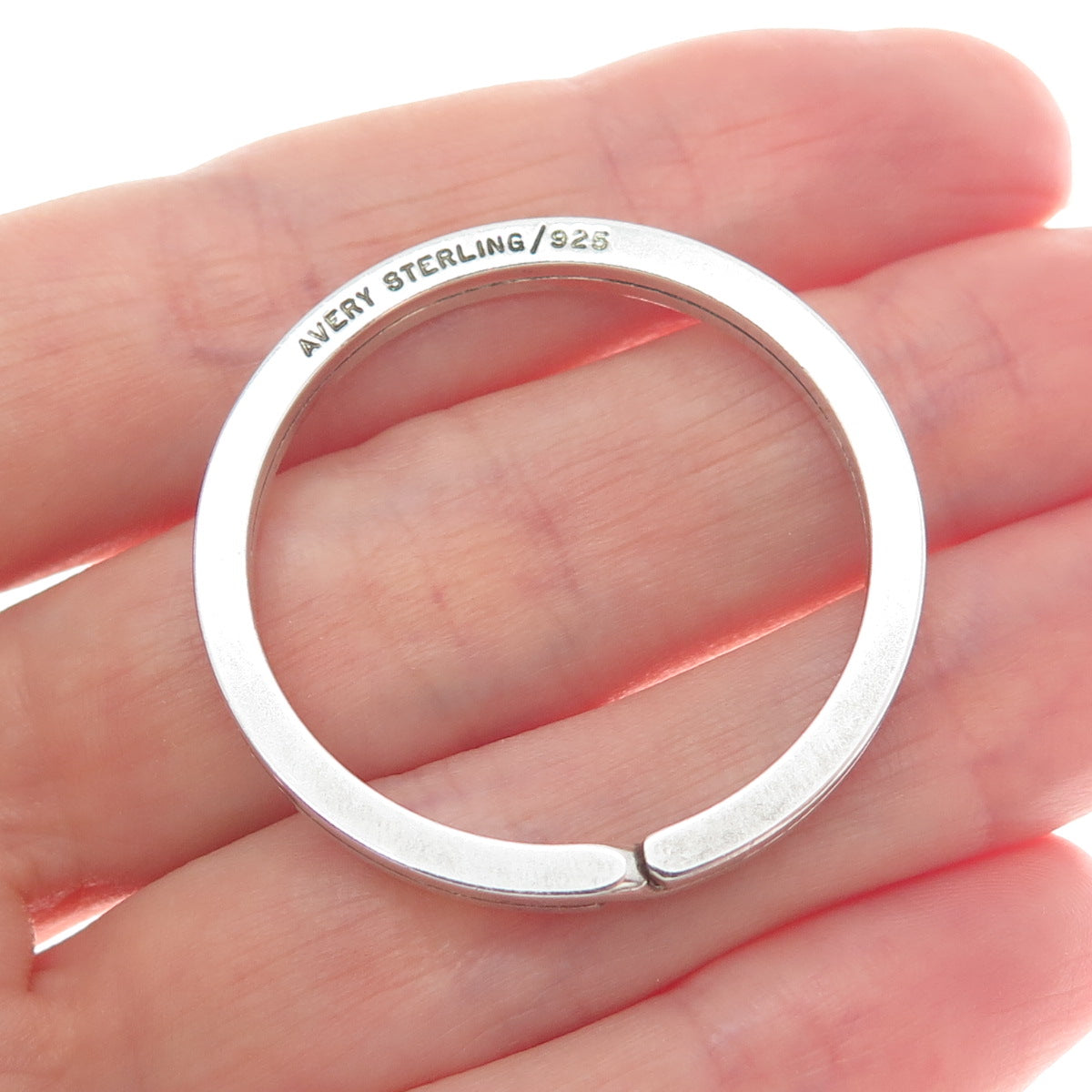 JAMES AVERY 925 Sterling Silver Vintage Classic Key Ring Holder