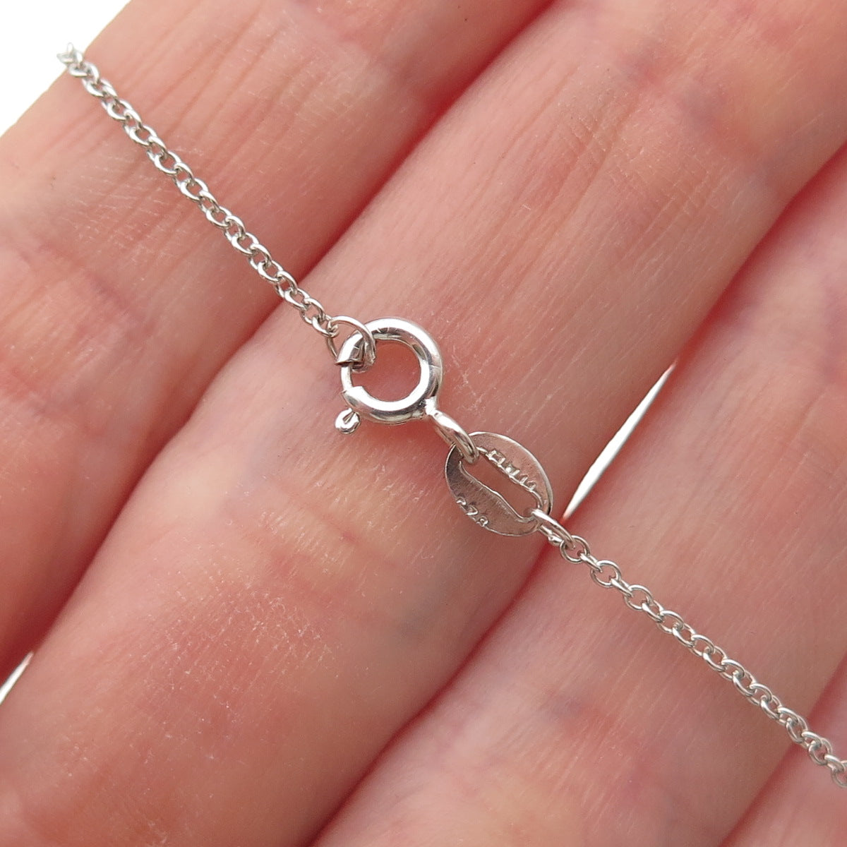 Sun 925 Sterling Silver 14K Gold Real Diamond Infinity Cable Chain Necklace 18"