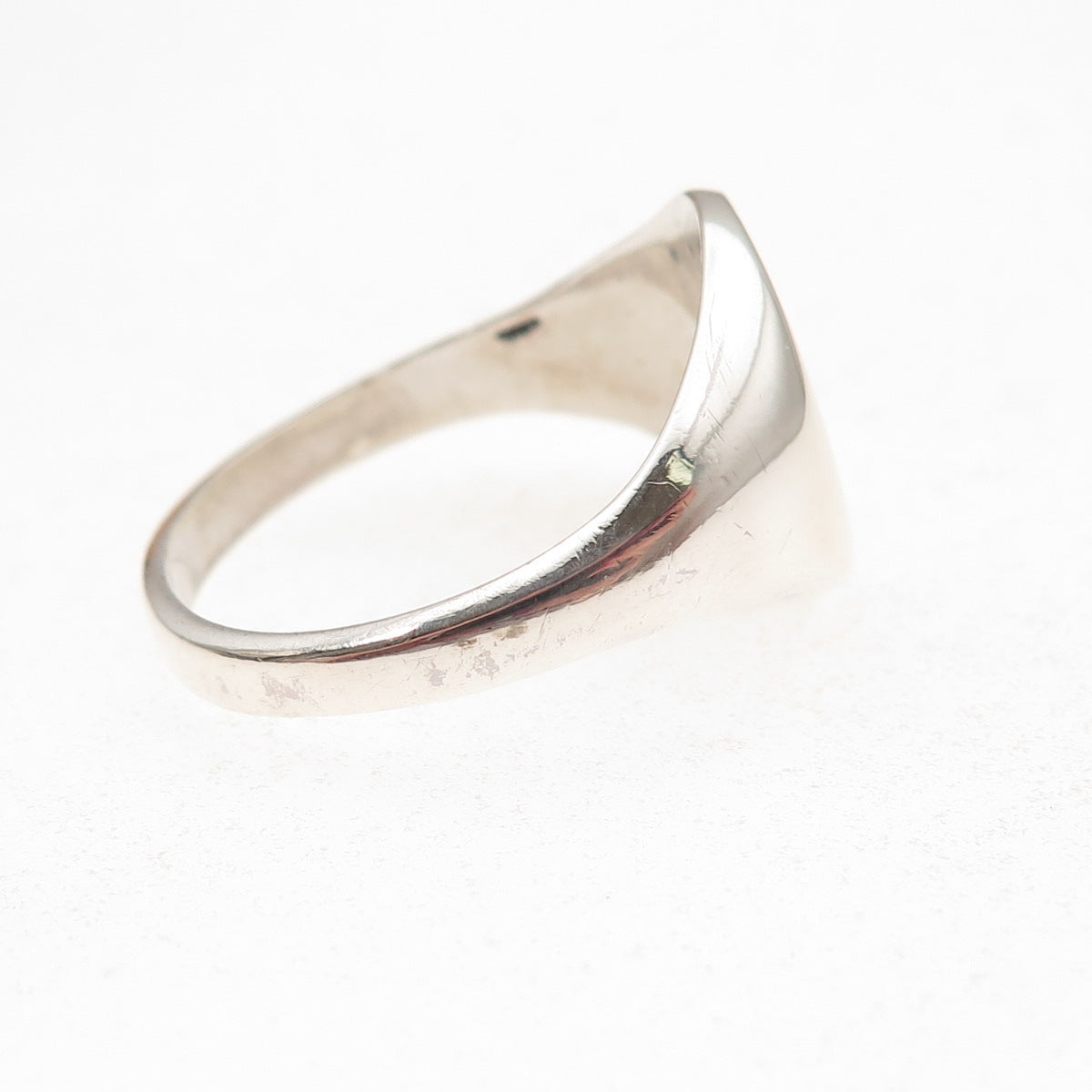 925 Sterling Silver Vintage Signet Ring Size 11.25