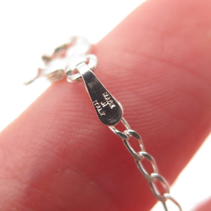 925 Sterling Silver Italy Curb Chain Necklace 18"
