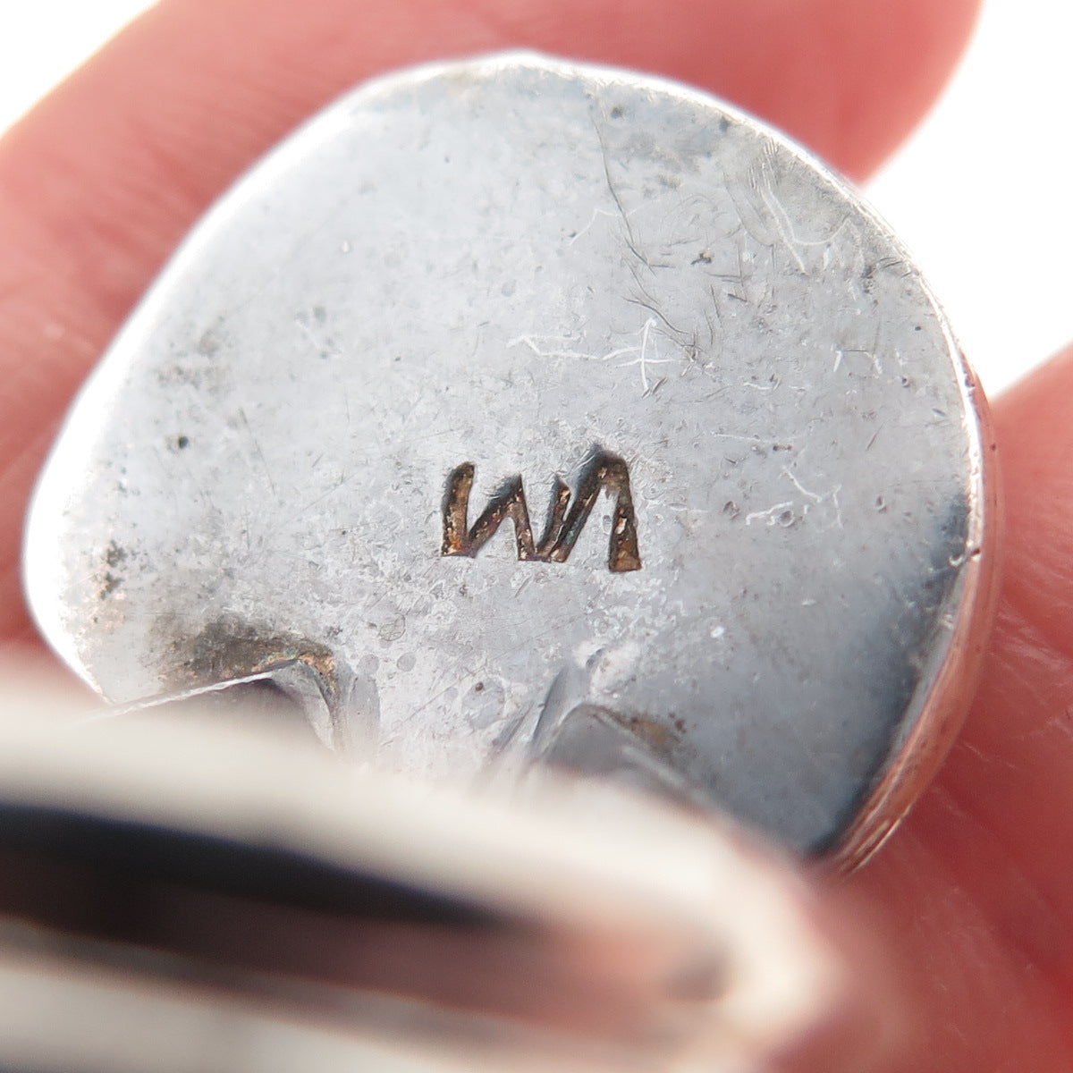 Wilbur Anderson Navajo Old Pawn 925 Sterling Turquoise Coral MOP Ring Size 10.75