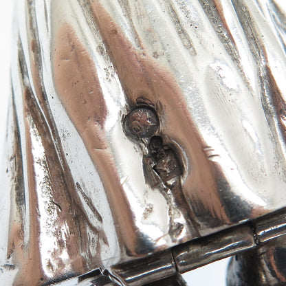 BERTHOLD HERMANN MULLER 925 Sterling Antique 1914 Dutch Lady Salt Pepper Shaker
