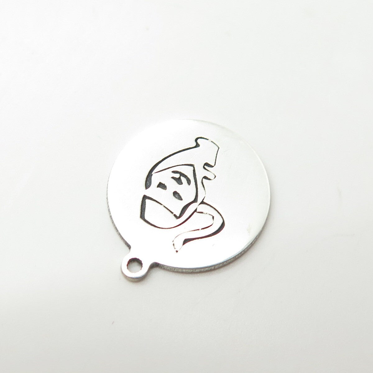 925 Sterling Silver USA Two In Town Wild Cat Charm Pendant