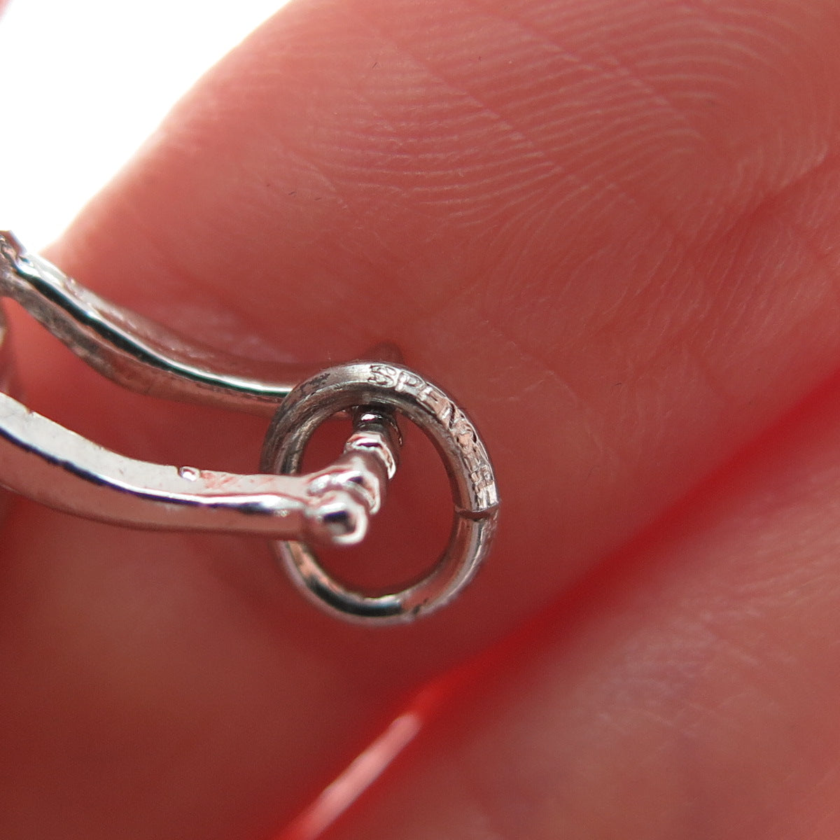 SPENCER 925 Sterling Silver Antique Baby Carriage Minimalist 3D Charm Pendant
