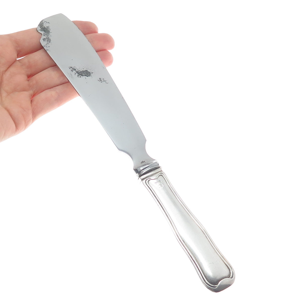 GEORG JENSEN 925 Sterling Silver Handle Antique 1947 Old Danish Cake Knife