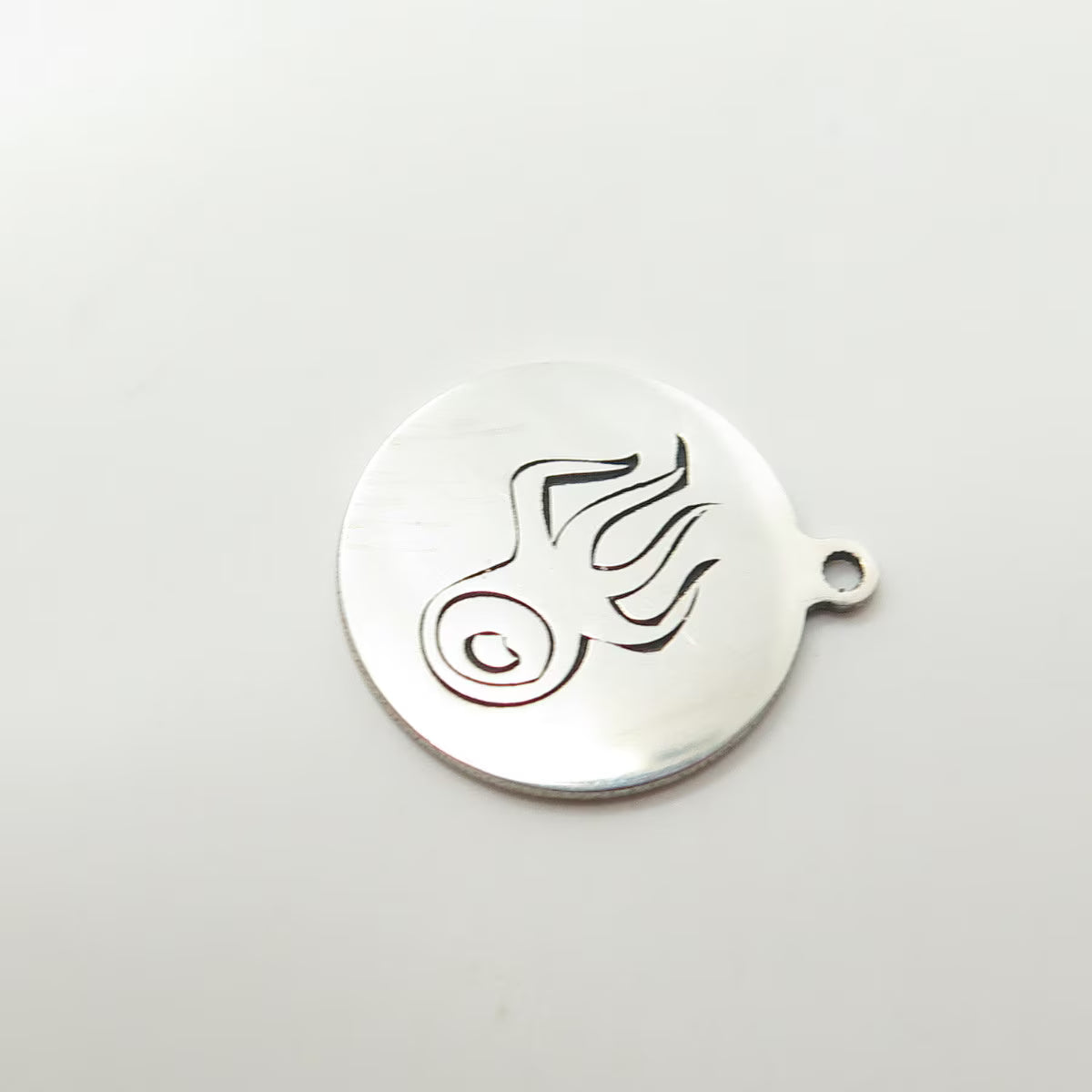 925 Sterling Silver USA Two In Town Octopus Charm Pendant