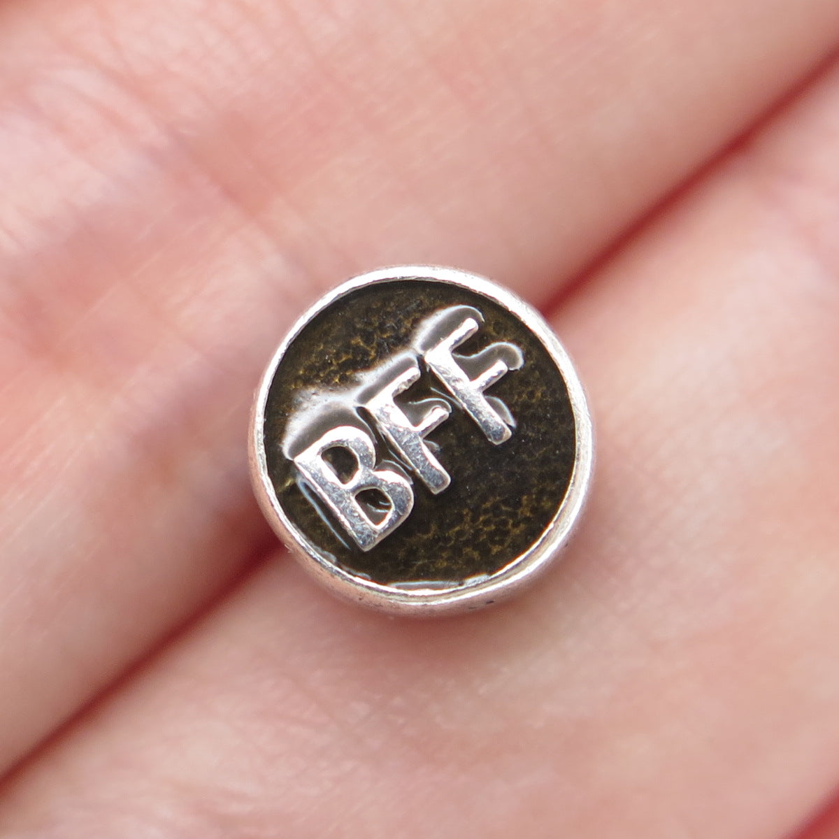 CHAMILIA 925 Sterling Silver Enamel Best Friends Forever Heart Bead Charm