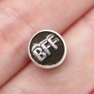 CHAMILIA 925 Sterling Silver Enamel Best Friends Forever Heart Bead Charm