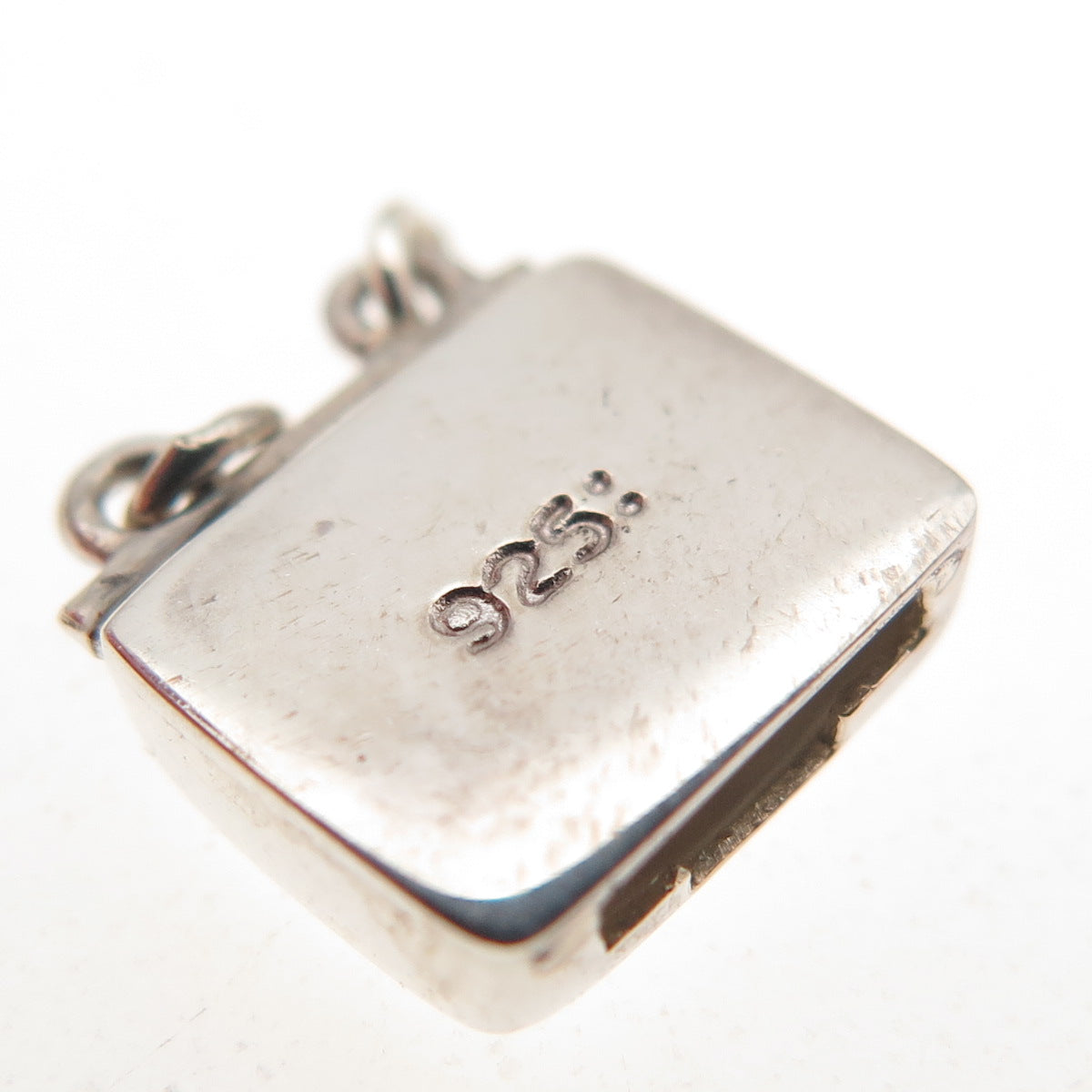 925 Sterling Silver Vintage Bracelet / Necklace Box Lock Clasp