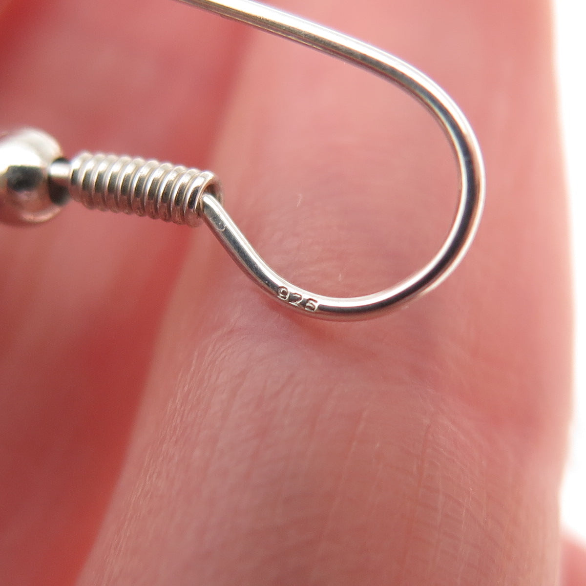 Carolyn Pollack Old Pawn Sterling Silver Vintage Lapis Crescent Dangle Earrings