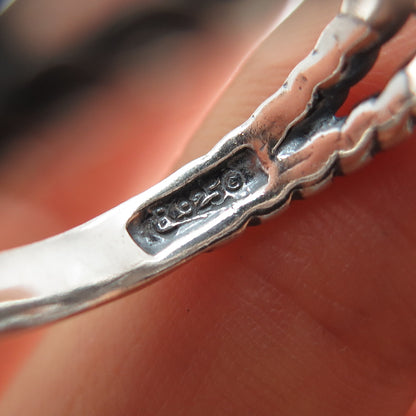 CAROLYN POLLACK American West Sterling Vintage Buffalo Turquoise Ring Size 9.25