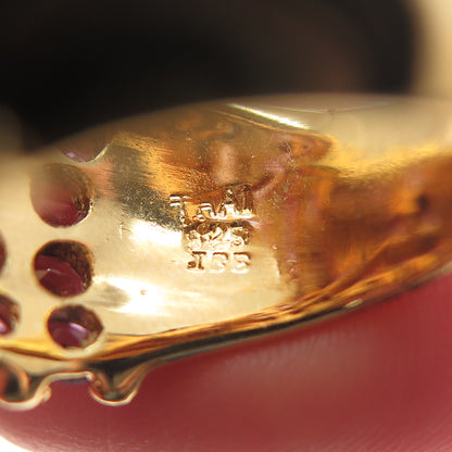 925 Sterling Silver Gold Plated IBB Real Amethyst Gem Cluster Wide Ring Size 6