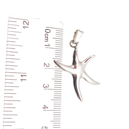 925 Sterling Silver Vintage Italy Starfish Charm Pendant