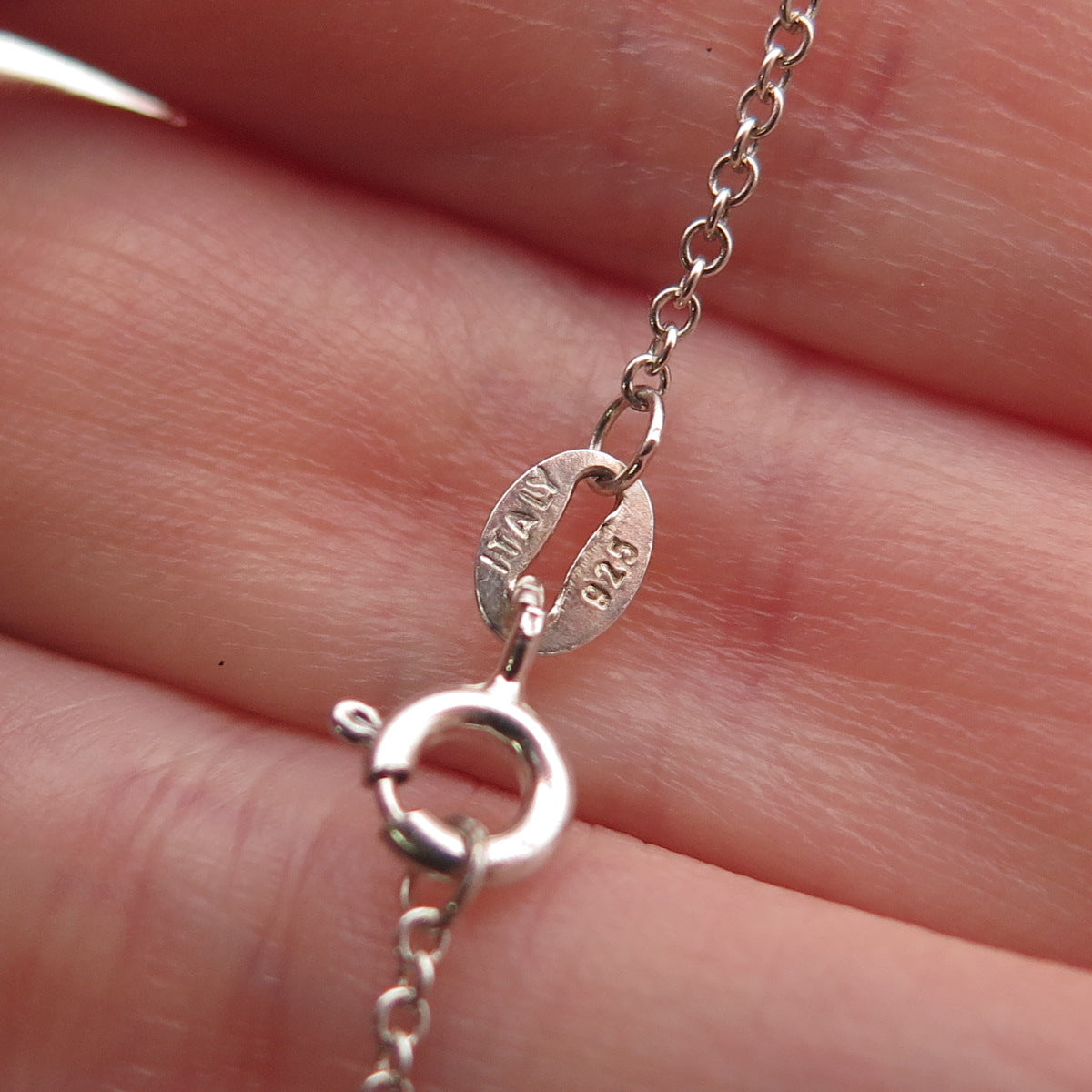 925 Sterling Silver Round-Cut Pink C Z Graduated Drop Cable Chain Necklace 18"